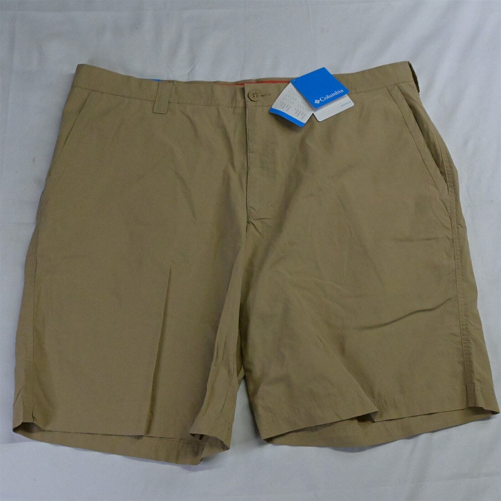 New Columbia 40 X 10" Khaki 1491953 Washed Out Chino Shorts